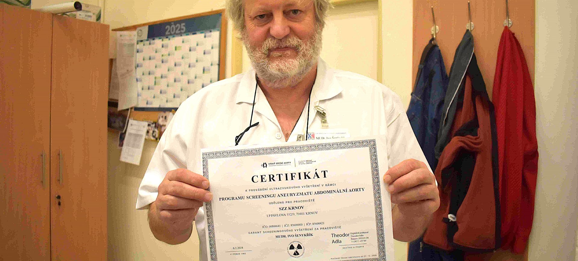 Starším mužům krnovská nemocnice nabízí screeningové vyšetření břišní aorty