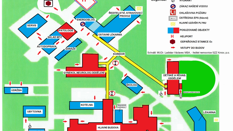 Omezení vjezdu před hlavní budovou nemocnice začíná 27. 3. 2024.